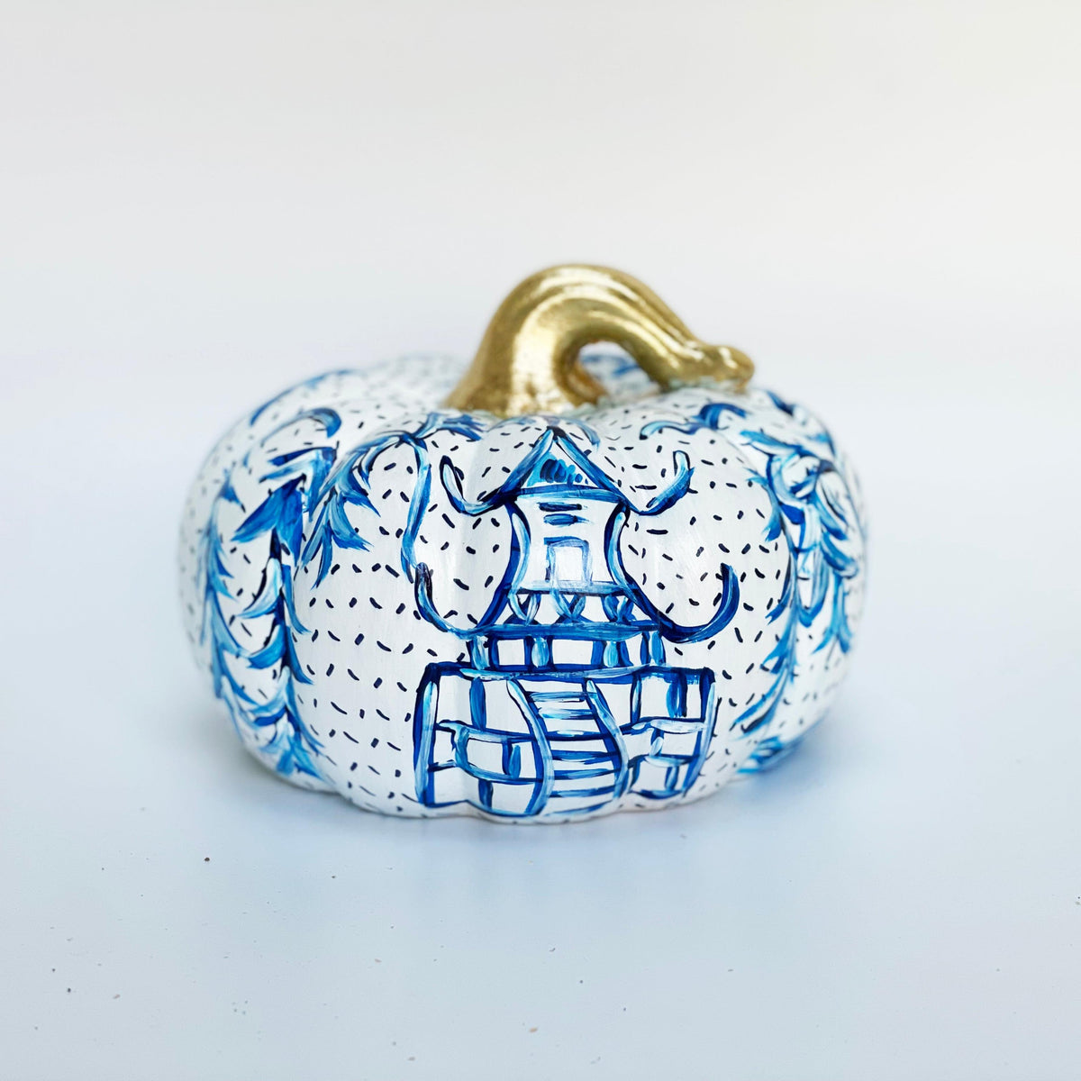 Chinoiserie Ceramic Pumpkins