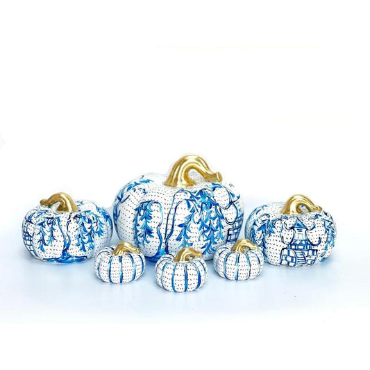 Chinoiserie Ceramic Pumpkins