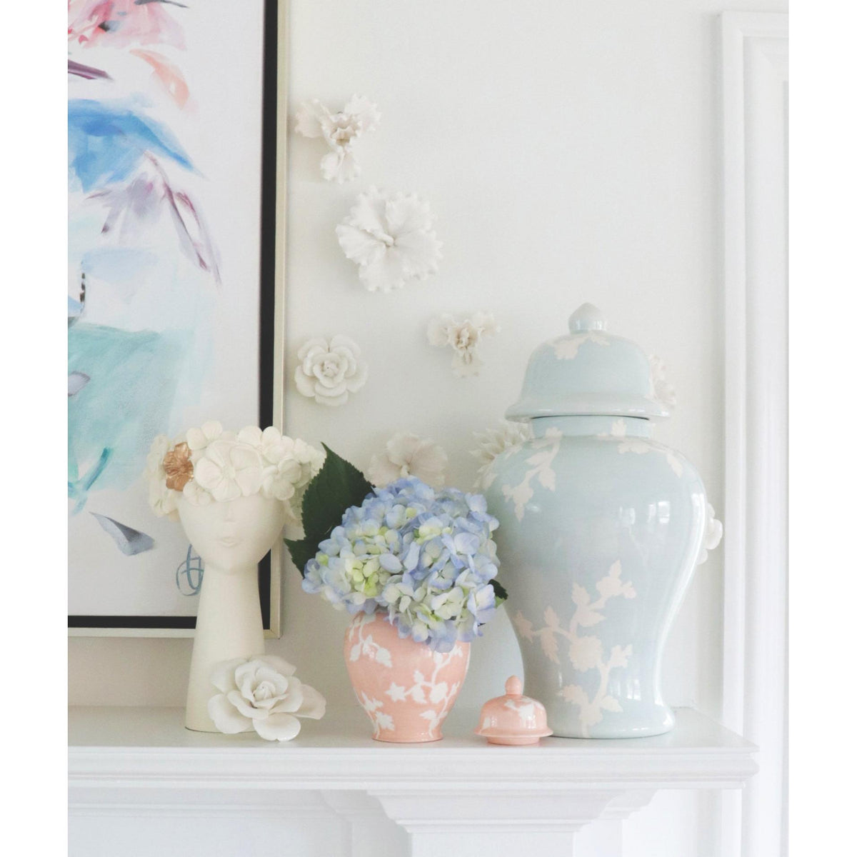 Chinoiserie Dreams Ginger Jars in Blush
