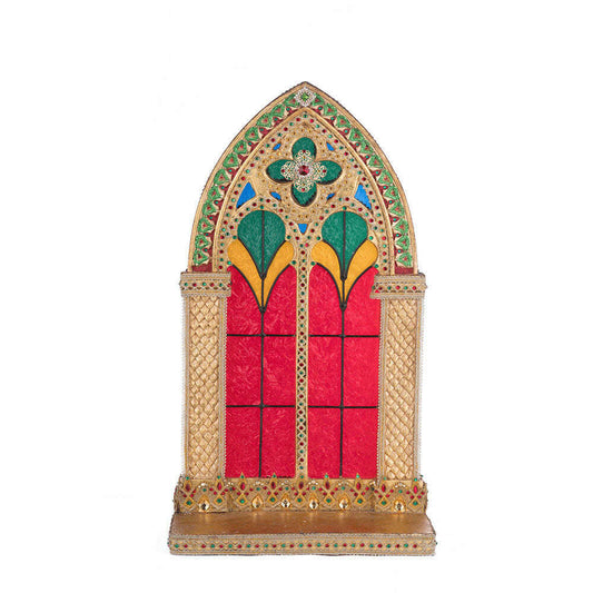 Christmas Castle Pillar Candle Holder by Katherine's Collection