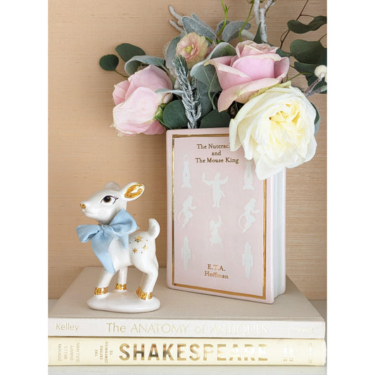 Christmas Classics Book Vase- The Nutcracker and the Mouse King in Pink