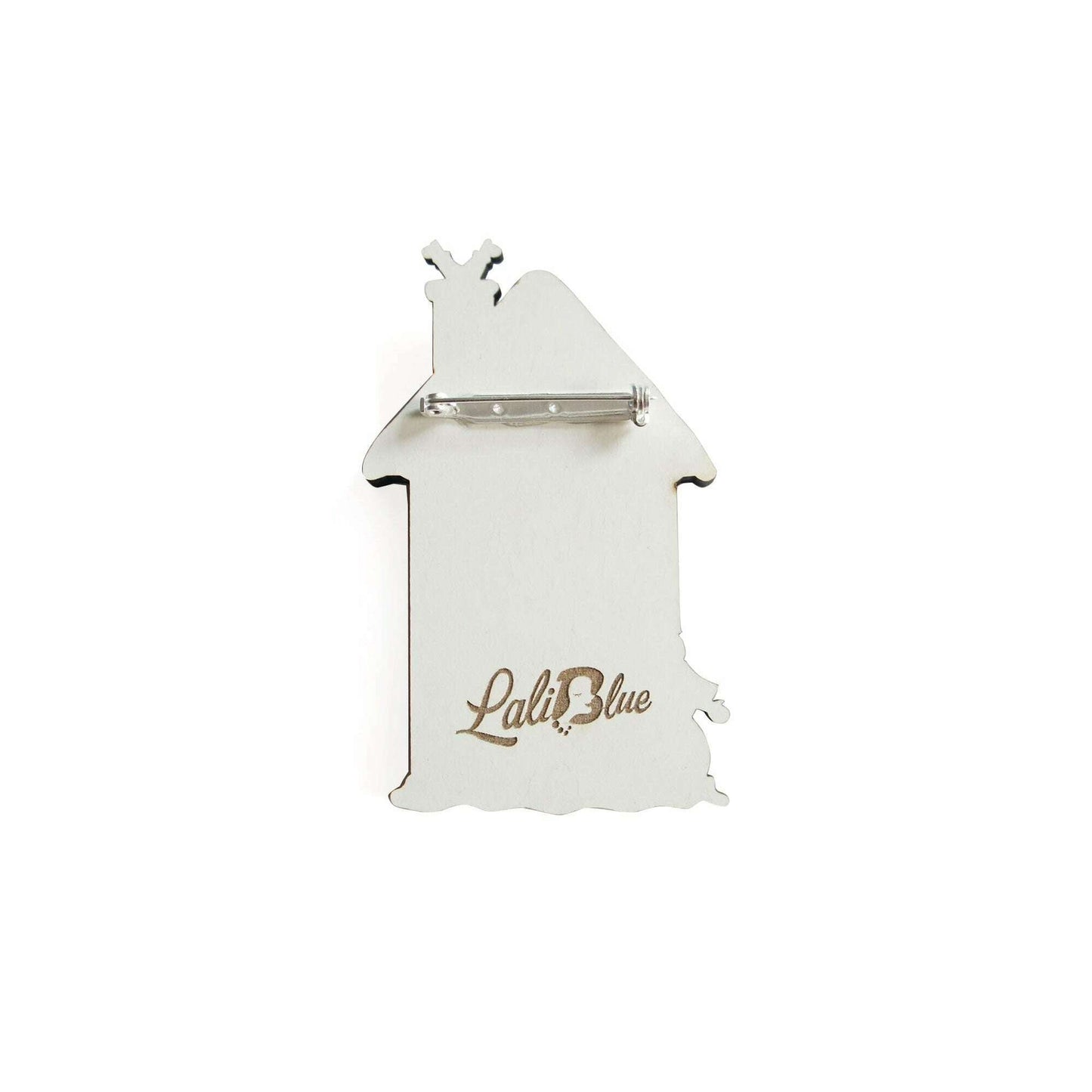 Christmas House Brooch by Laliblue