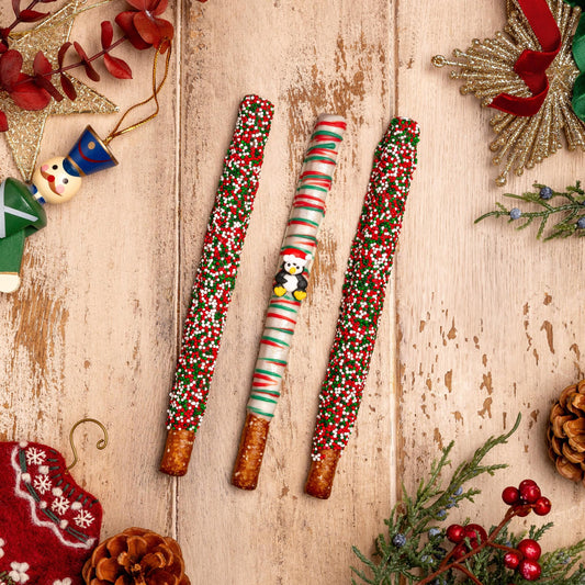 a group of christmas decorations