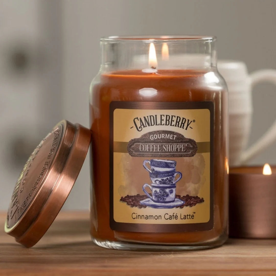 Coffee Shoppe - Cinnamon Café Latte ™, Large Jar Candle (Collective)