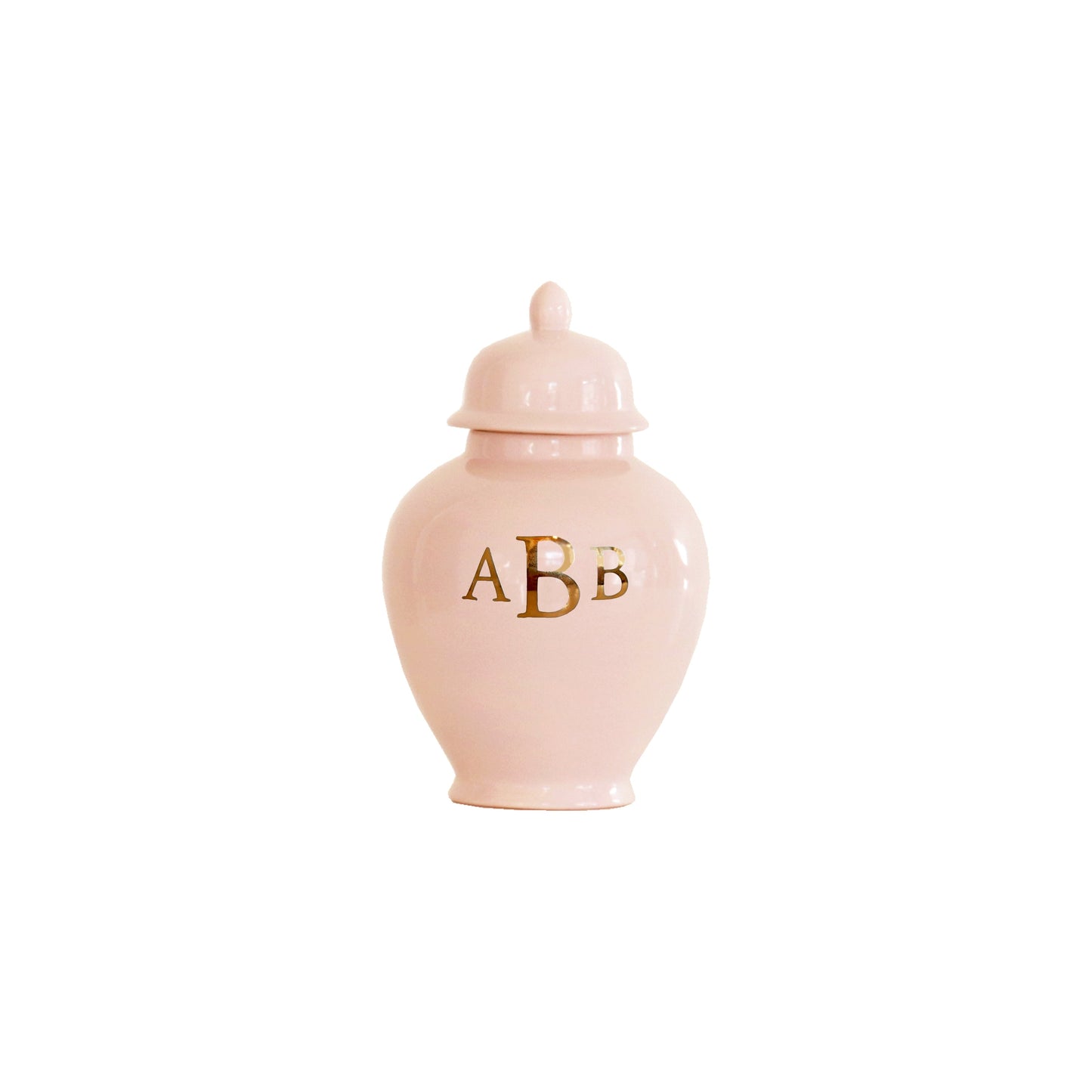 Classic Monogram Ginger Jars in Blush