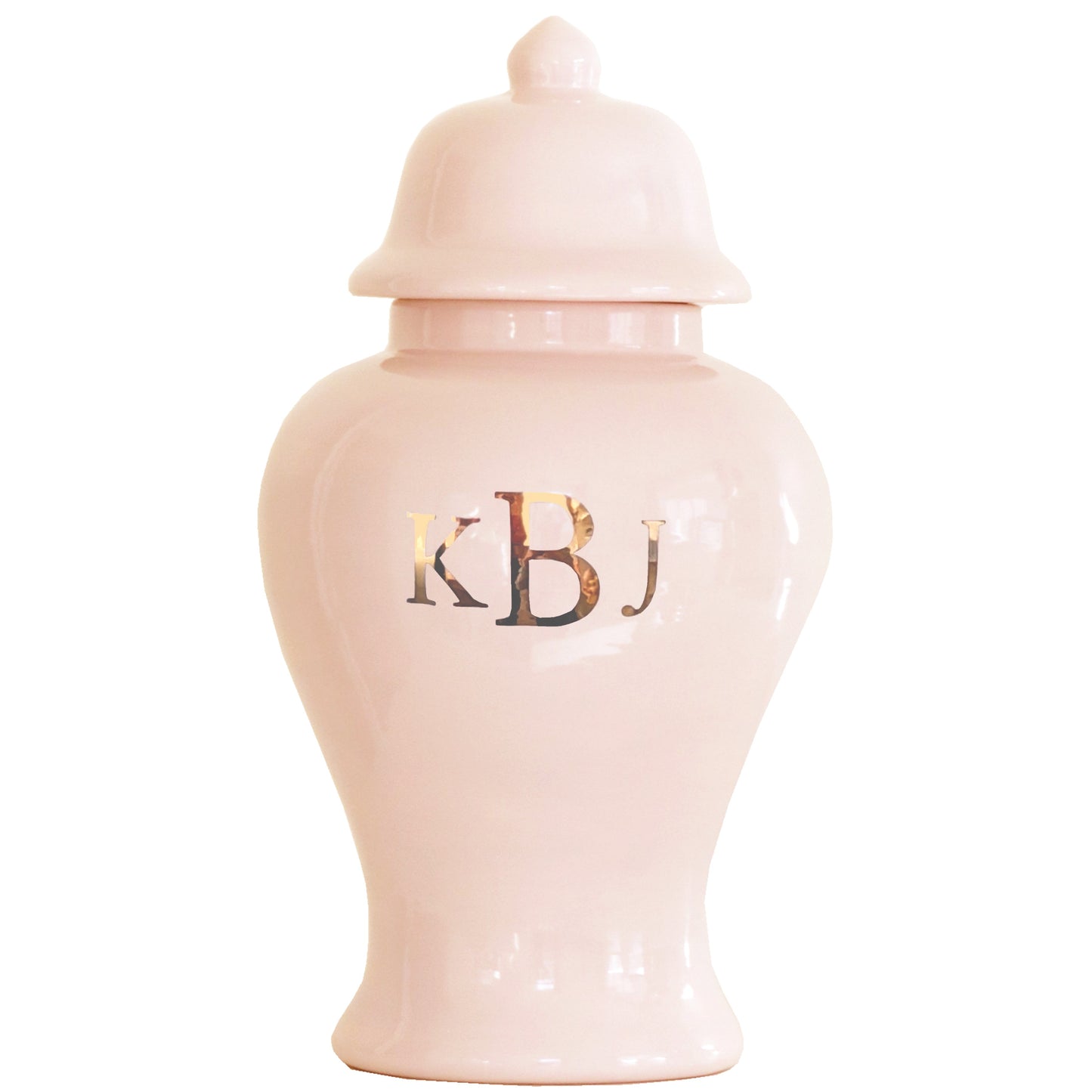 Classic Monogram Ginger Jars in Blush