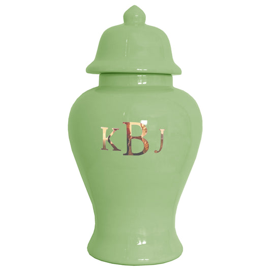 Classic Monogram Ginger Jars in Cabbage Patch