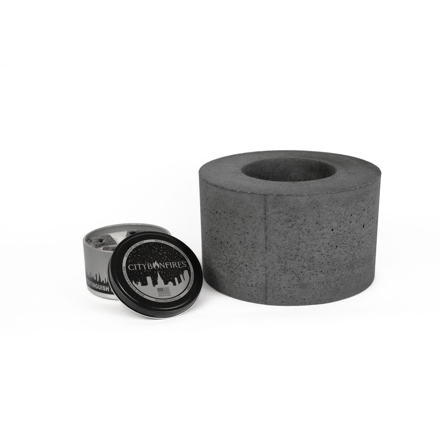 Classic Cylinder Concrete Fire Pit