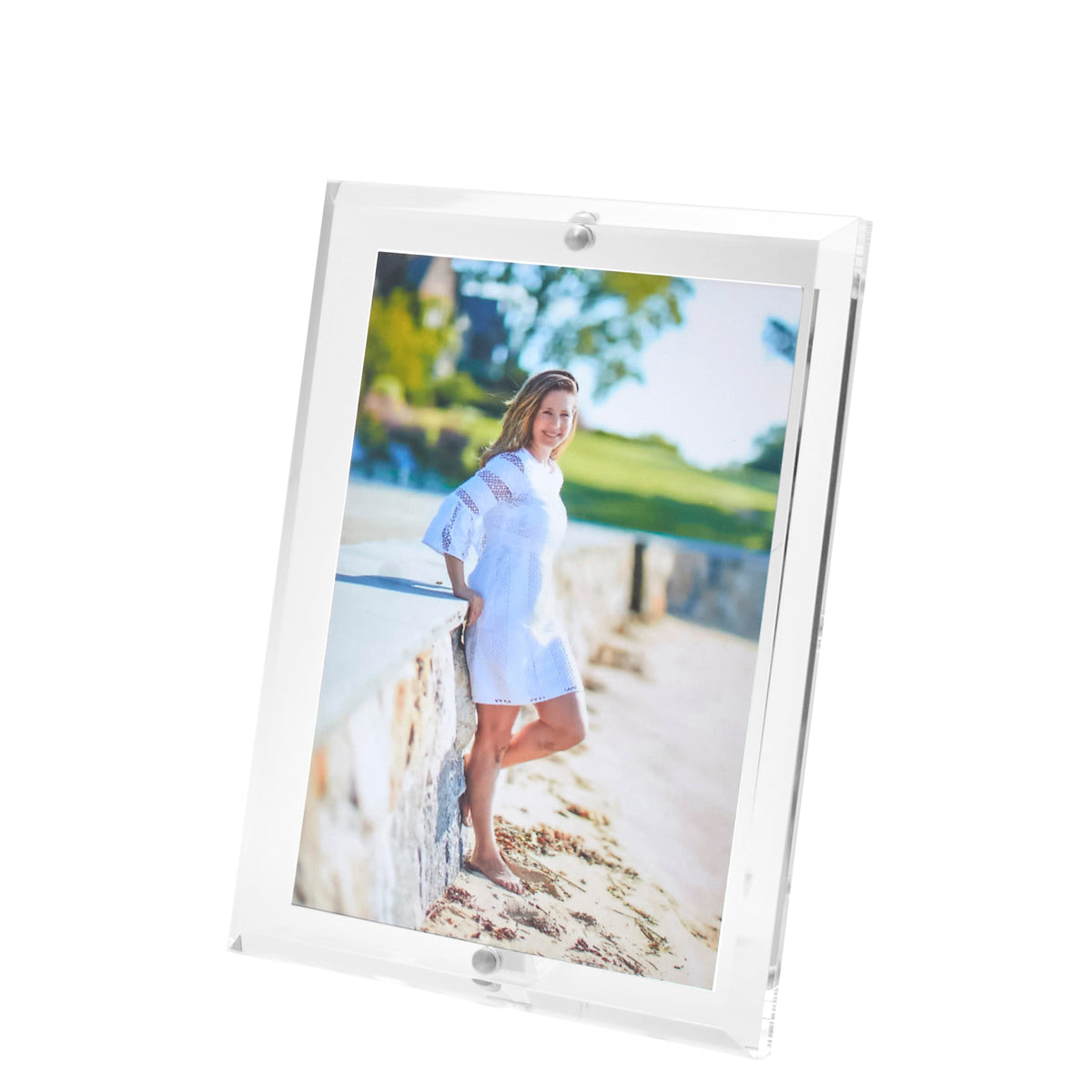 a picture of a woman on a wall