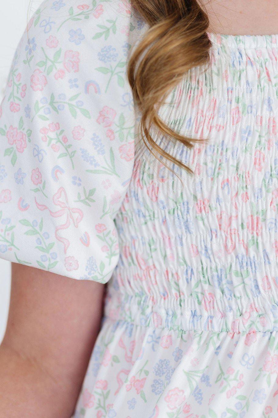 a close-up of a girl's dress
