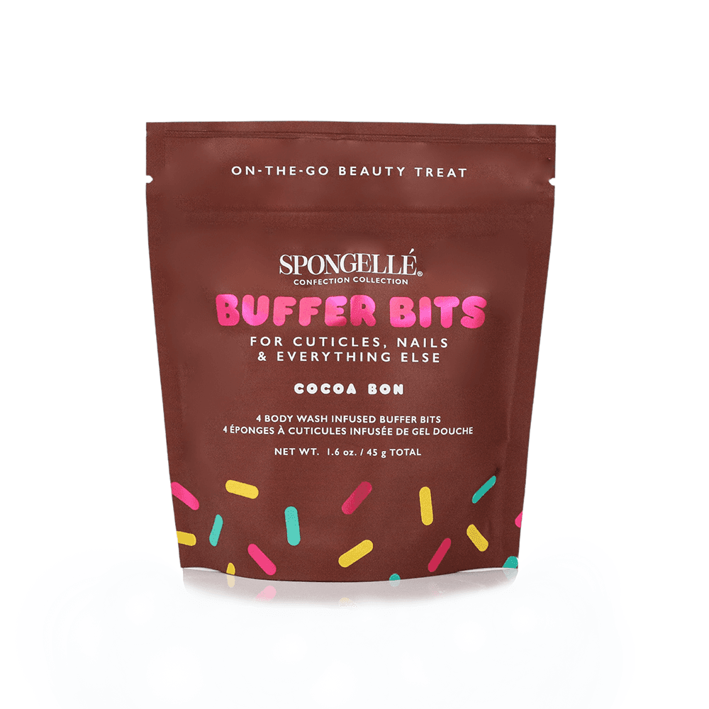 a brown bag with sprinkles on it