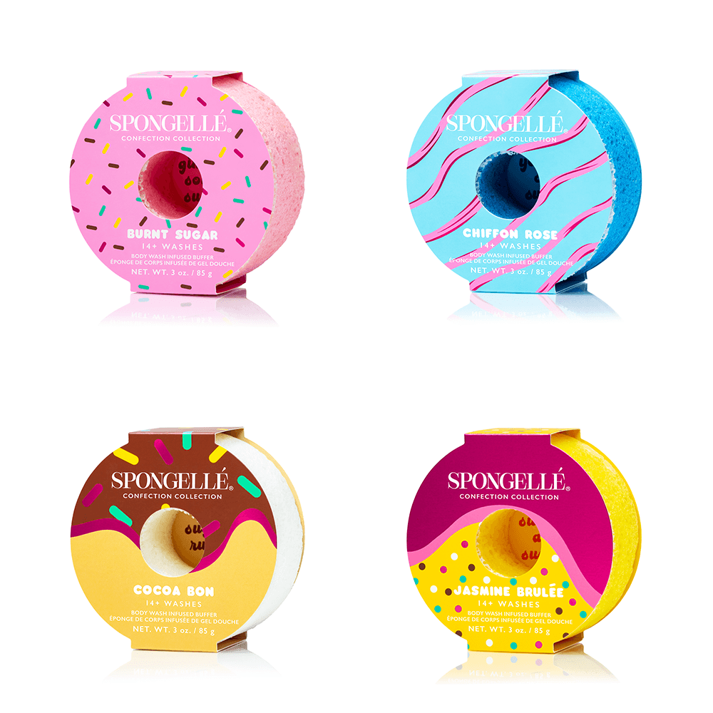 a group of rolls of donuts