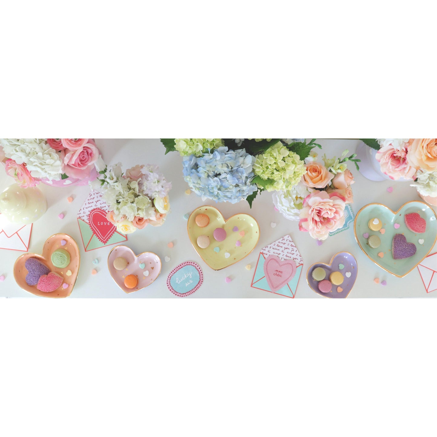 "Confetti Hearts" Dishes