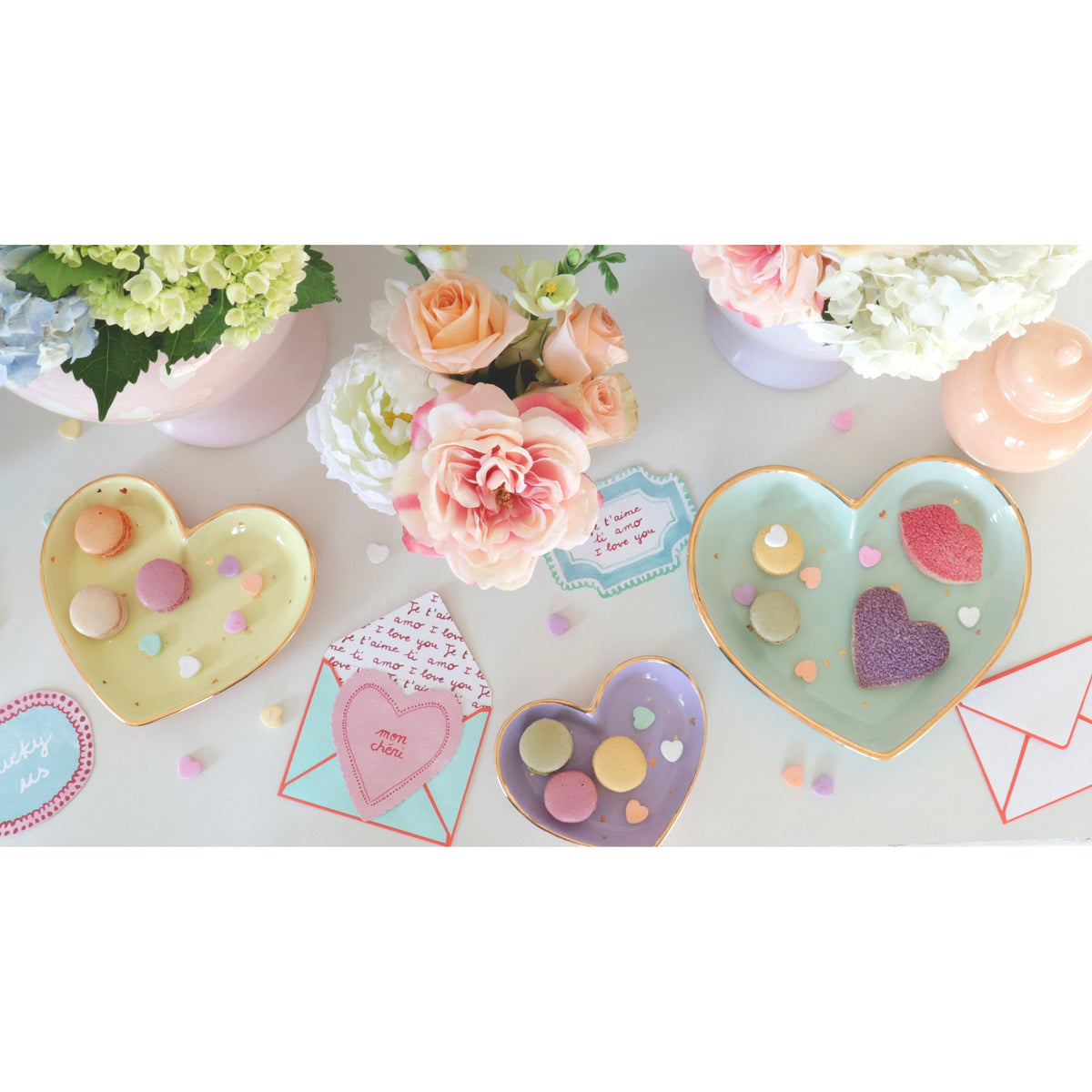 "Confetti Hearts" Dishes
