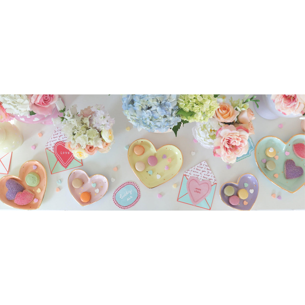 "Confetti Hearts" Dishes