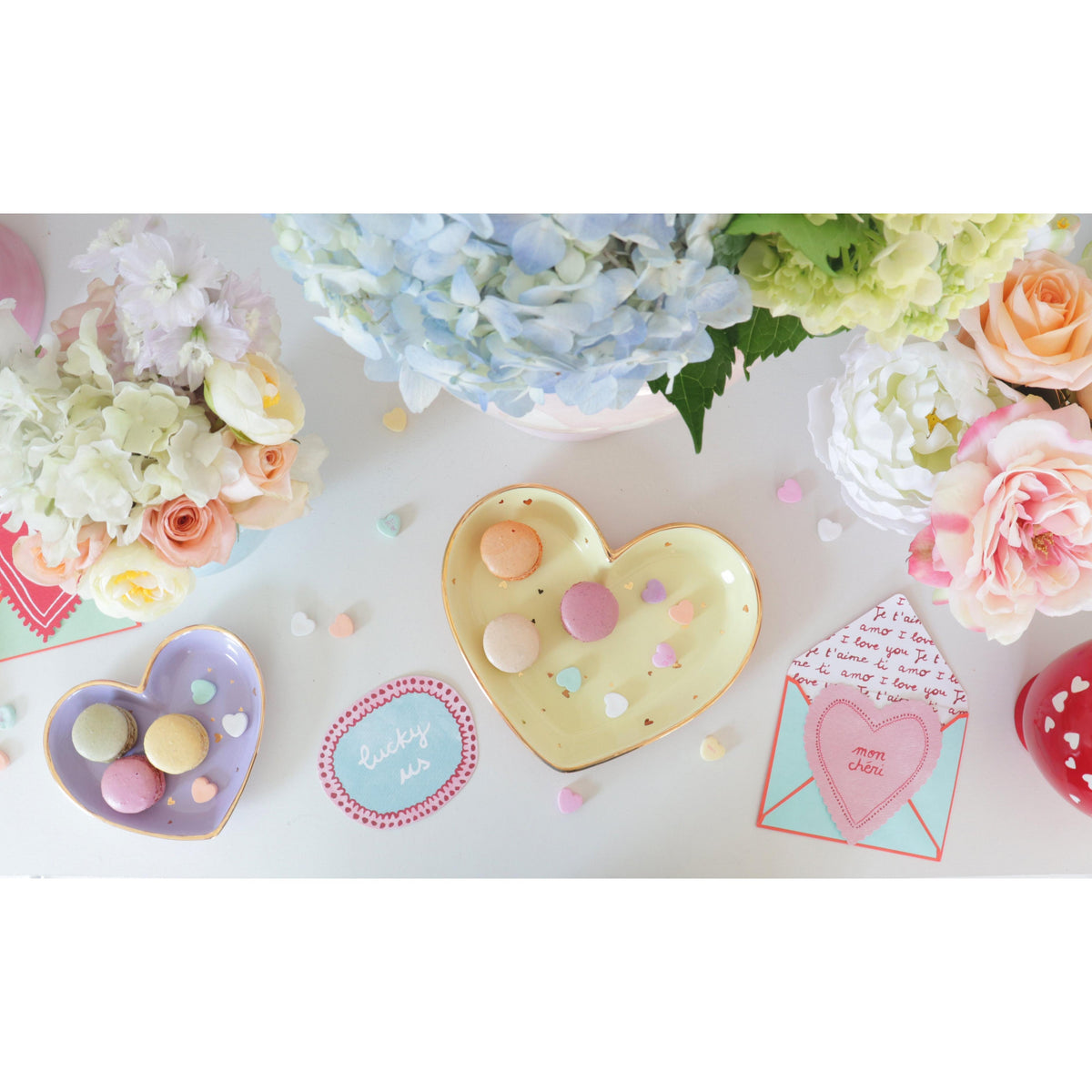"Confetti Hearts" Dishes