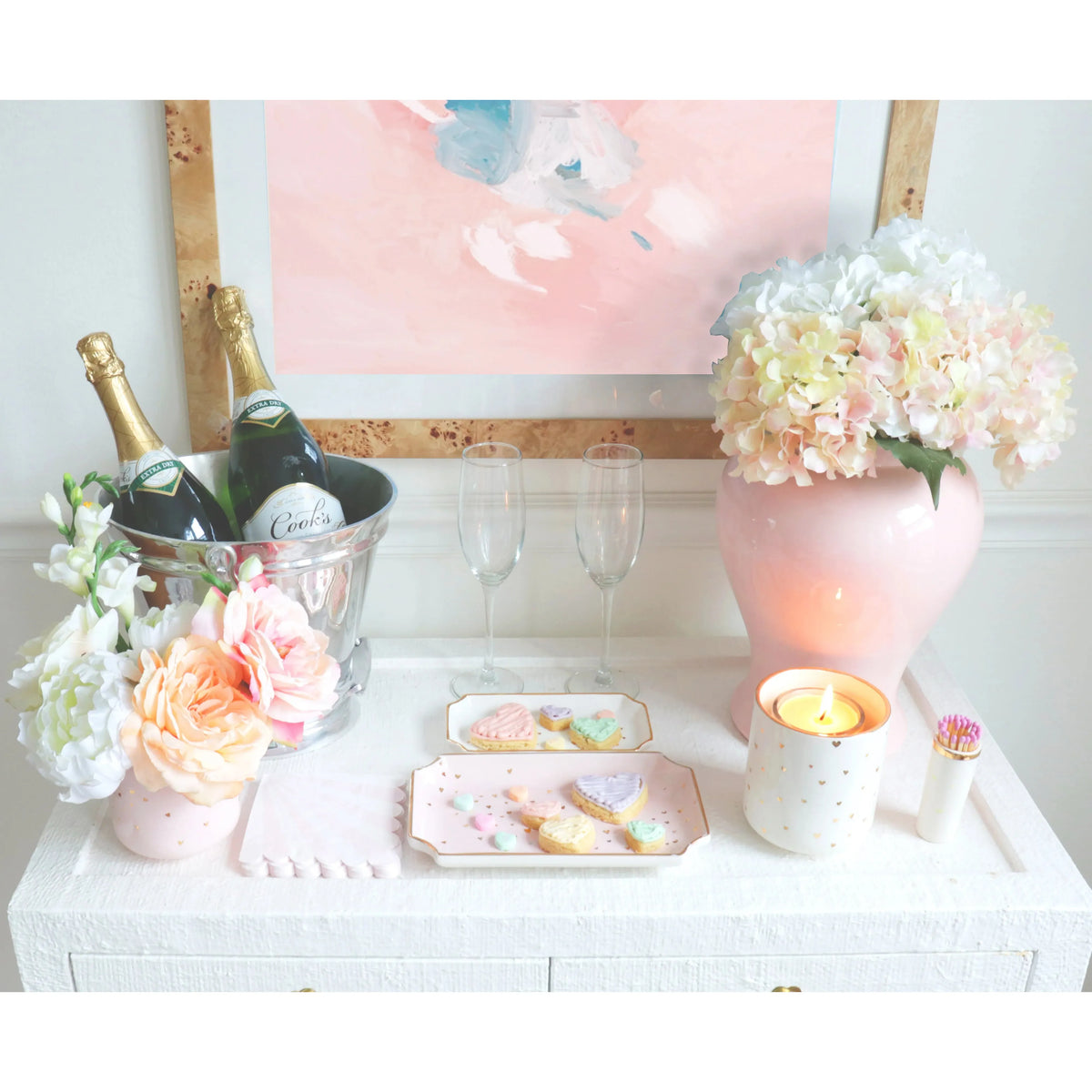 "Confetti Hearts" Vase