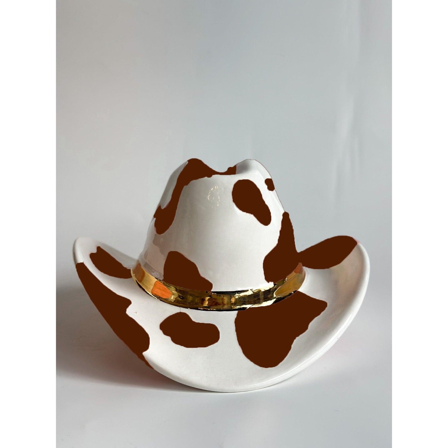 Cow Print Cowboy Hat