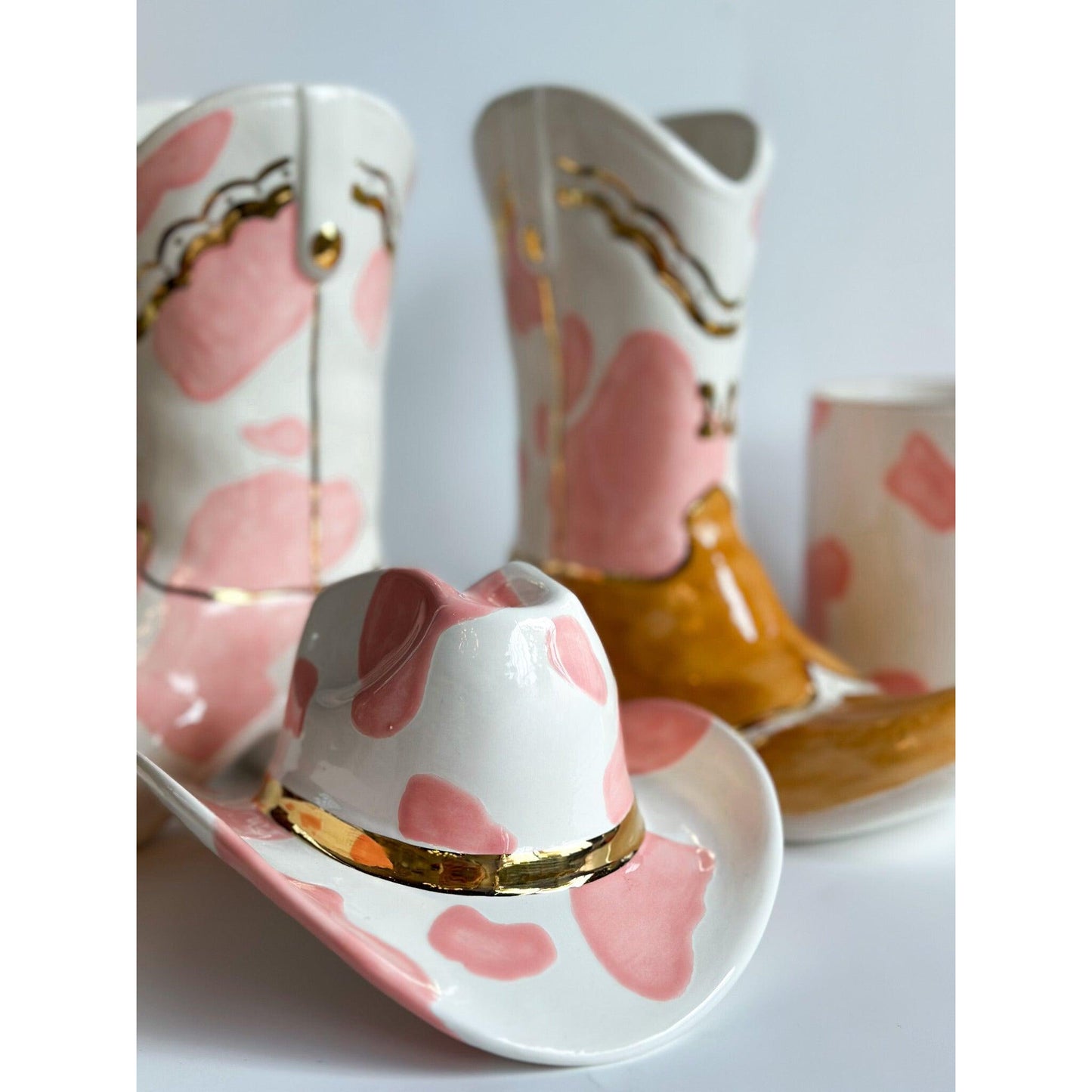 Cow Print Cowboy Hat