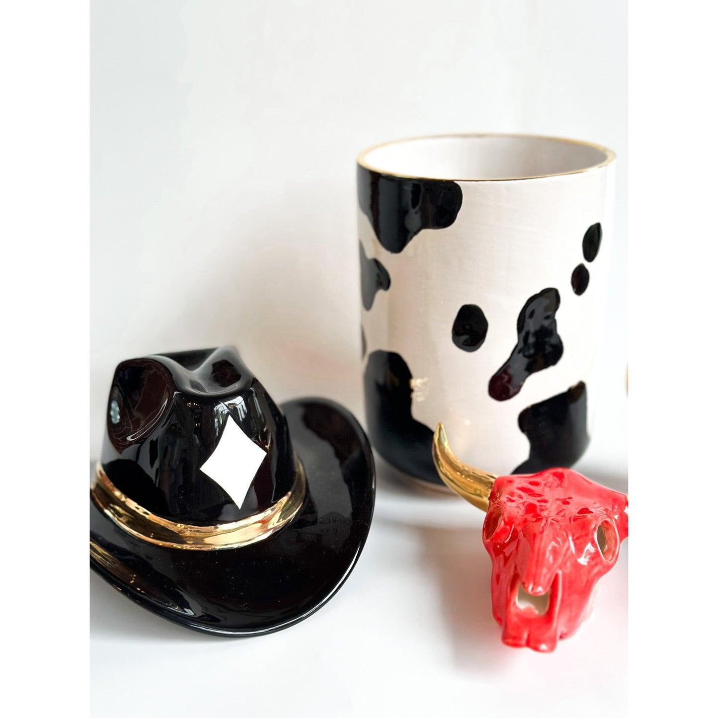 Cow Print Vase