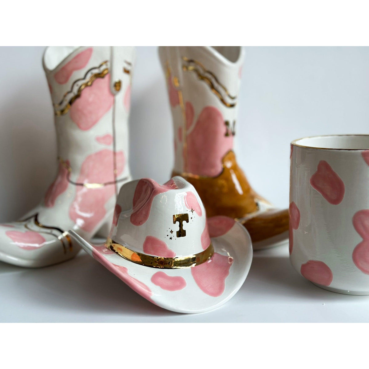 Cow Print Vase