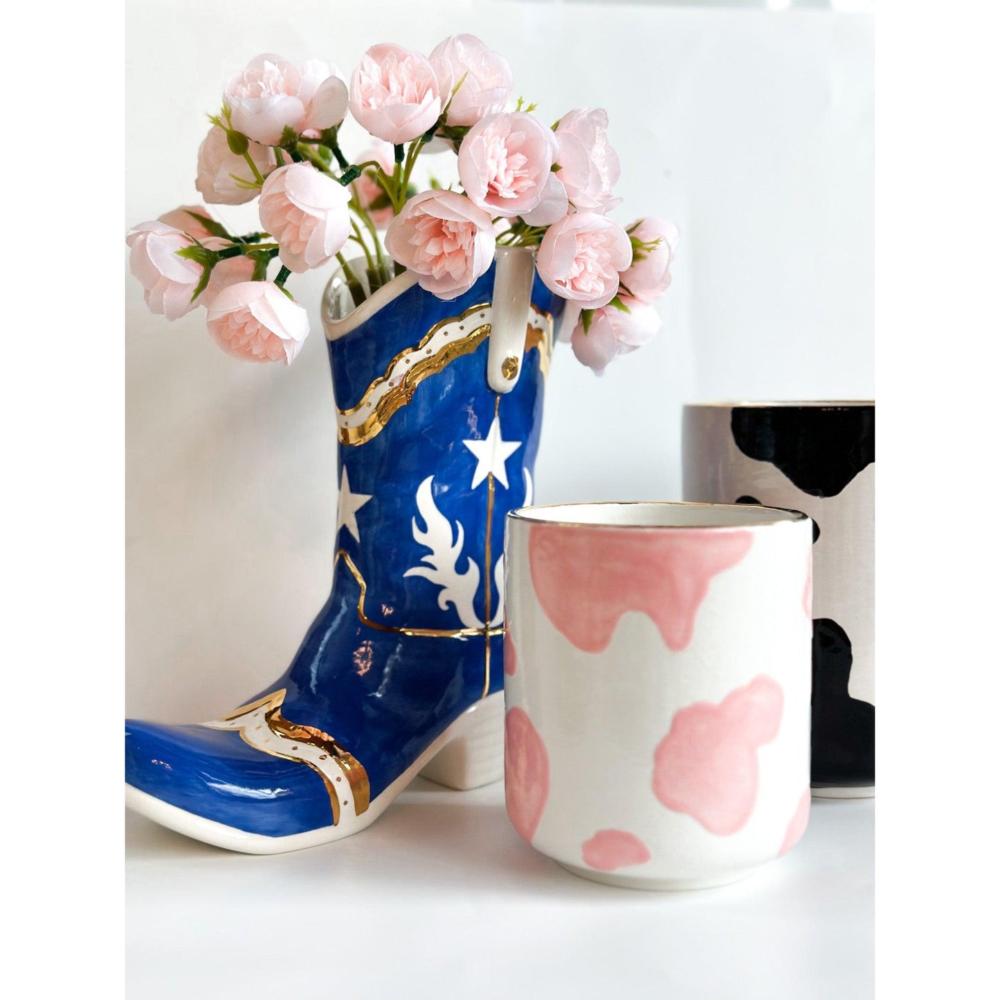Cow Print Vase