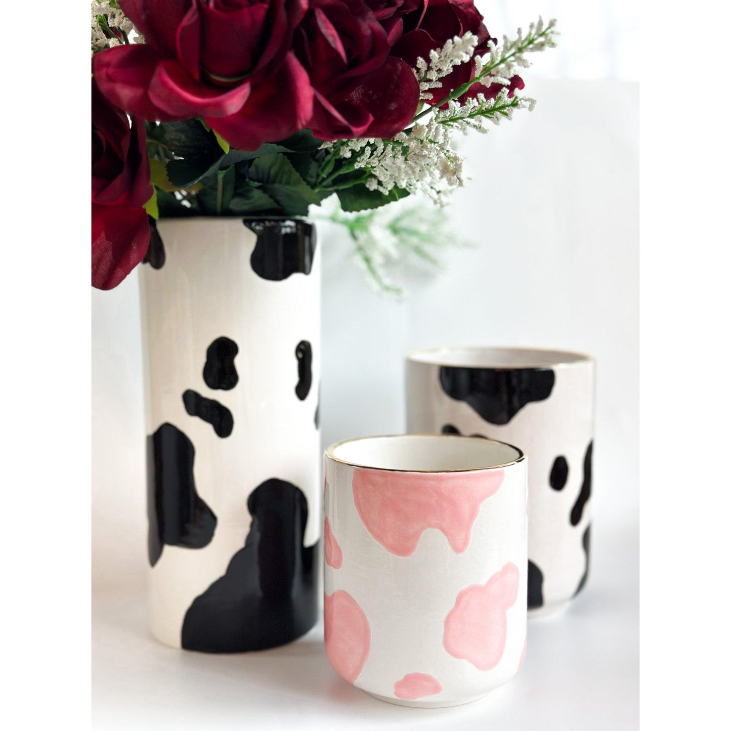 Cow Print Vase