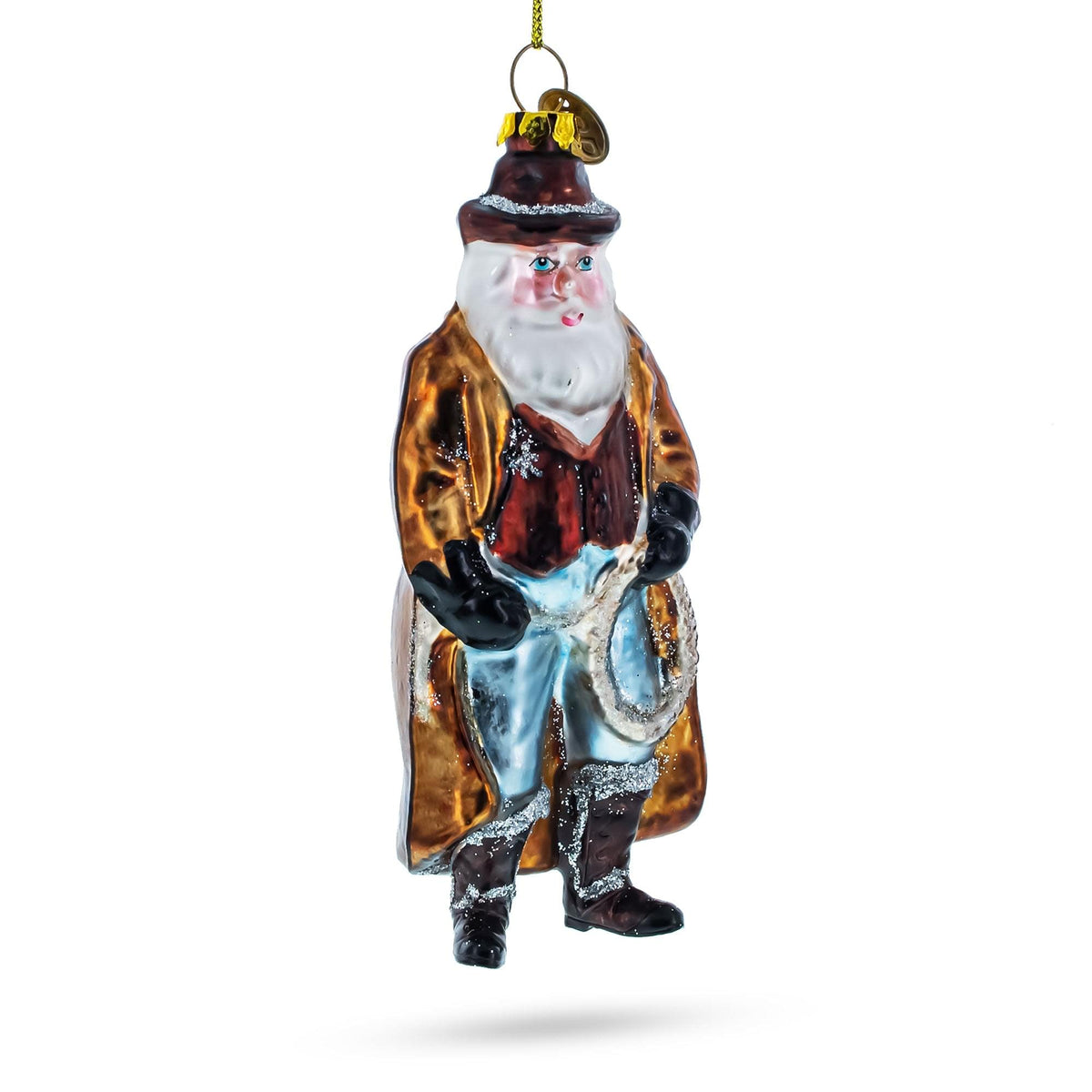 a christmas ornament of a man