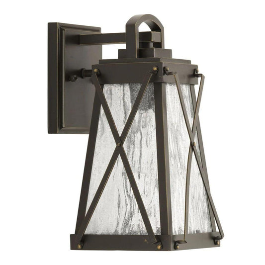Creighton 1-Light 12"h Small Outdoor Wall-Lantern  Antique Bronze Finish by Progress
