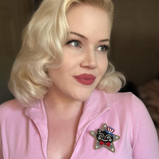 Hiss Bang Pop Brooch by Johanna Parker x Lipstick & Chrome