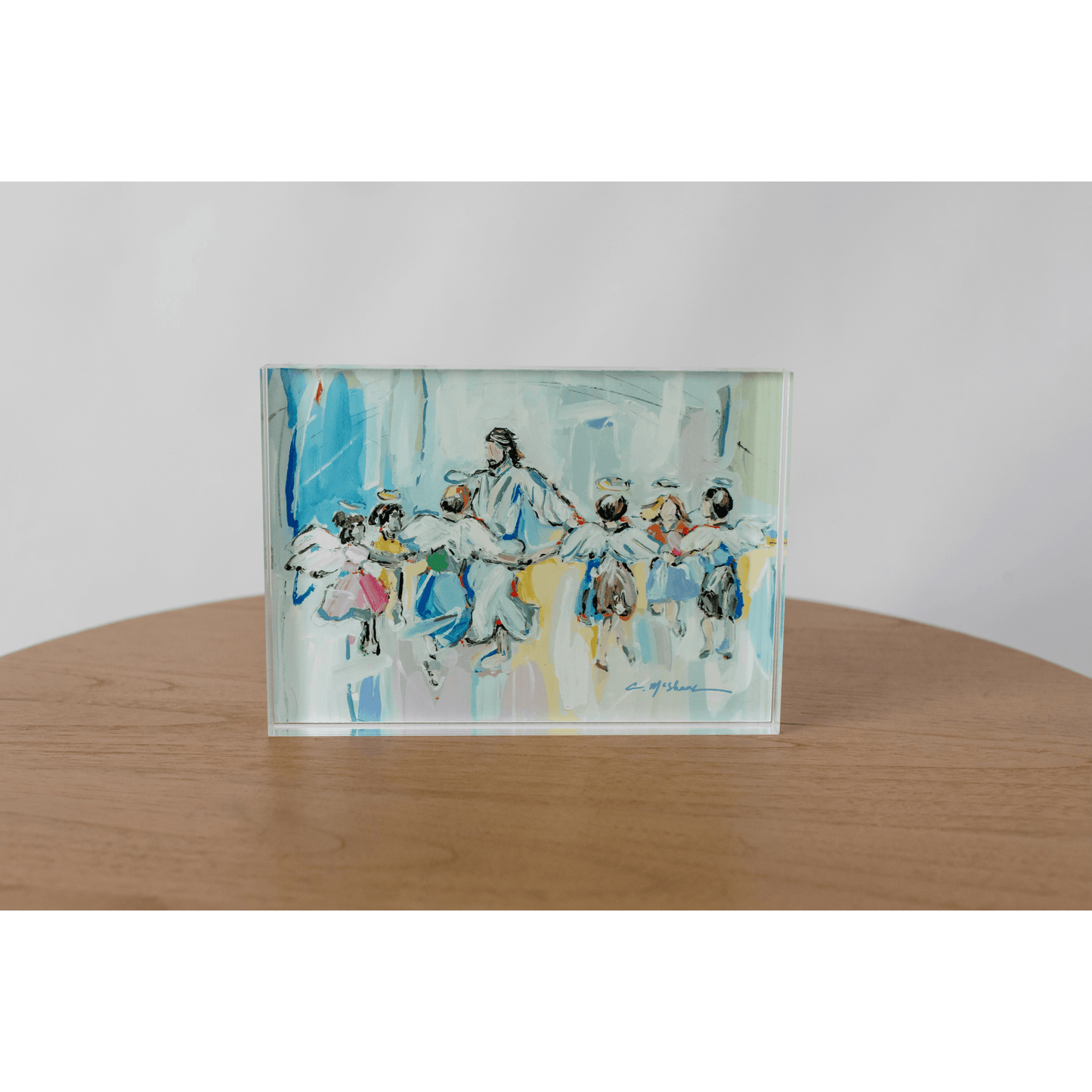 Dancing with Jesus Angel Acrylic Tabletop Art