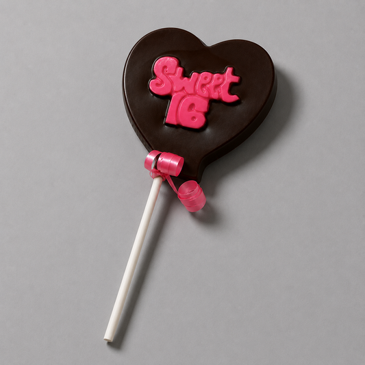 Sweet Sixteen Heart Lolly - Large