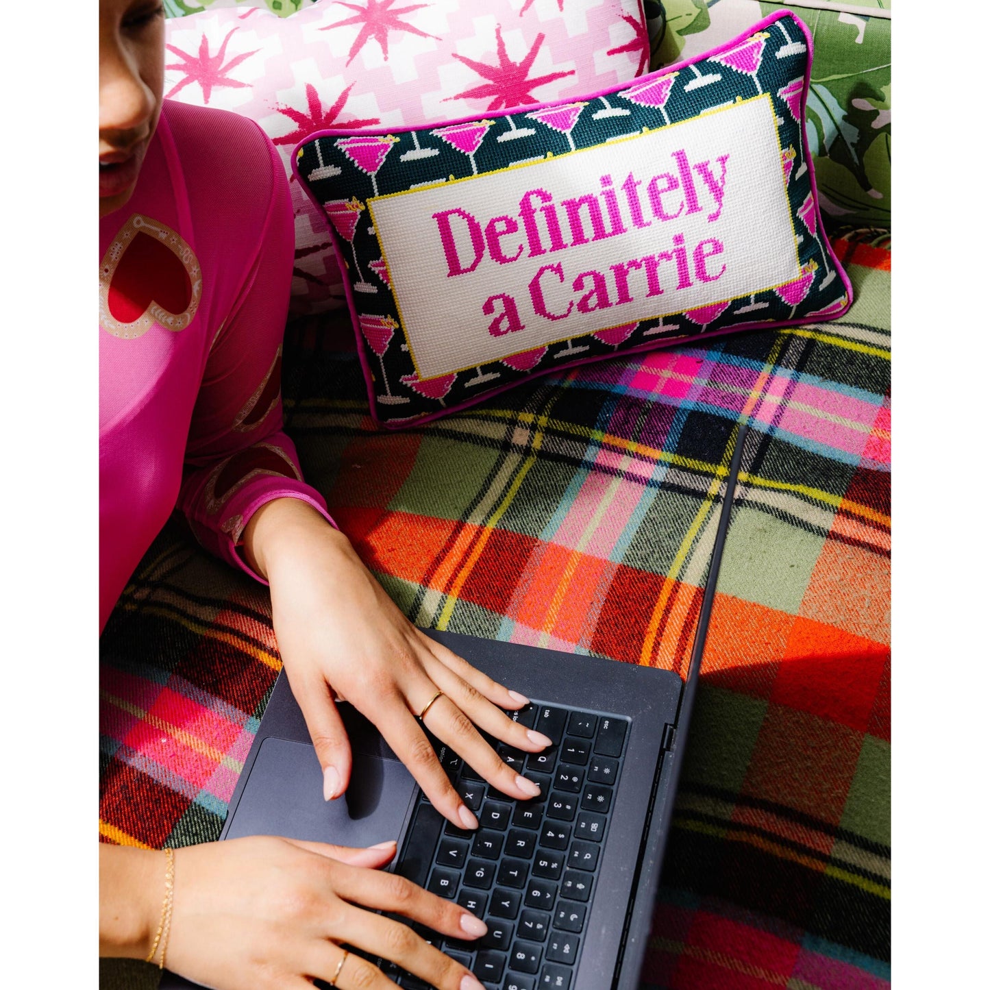 Carrie Needlepoint Pillow