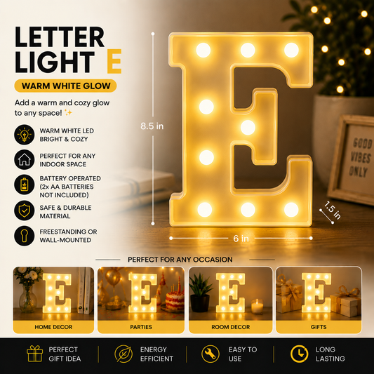 Letter Light | E