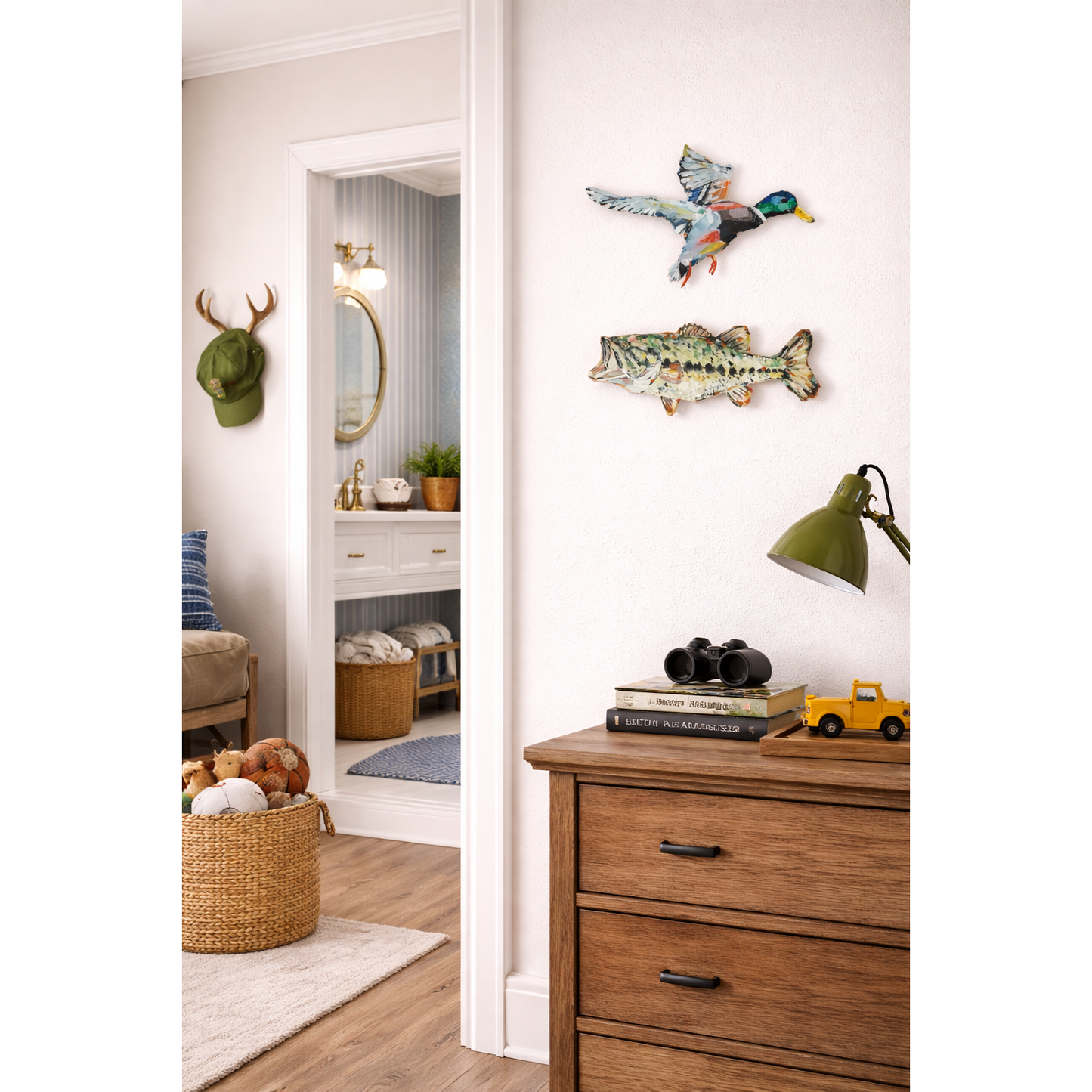 Gone Fishin' Bass Acrylic Wall Contour