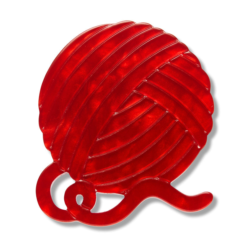 Ball of Yarn Simplified Mini Brooch by Erstwilder
