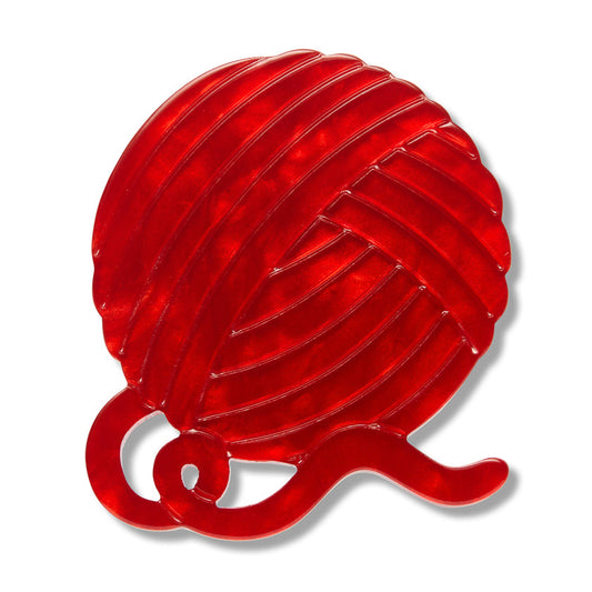 Ball of Yarn Simplified Mini Brooch by Erstwilder