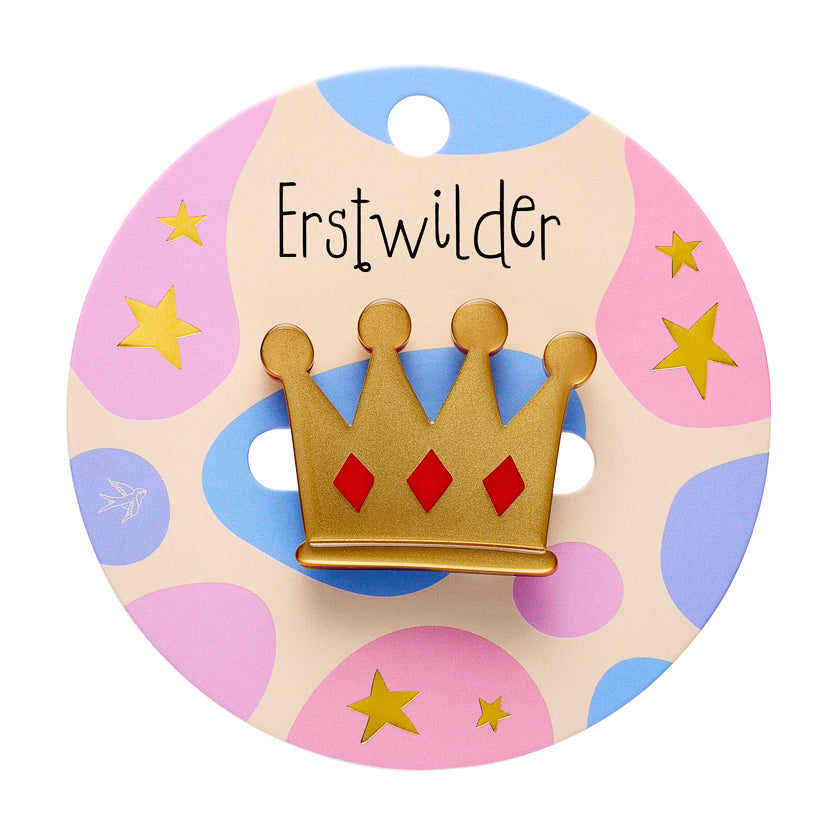 Crown Simplified Mini Brooch by Erstwilder