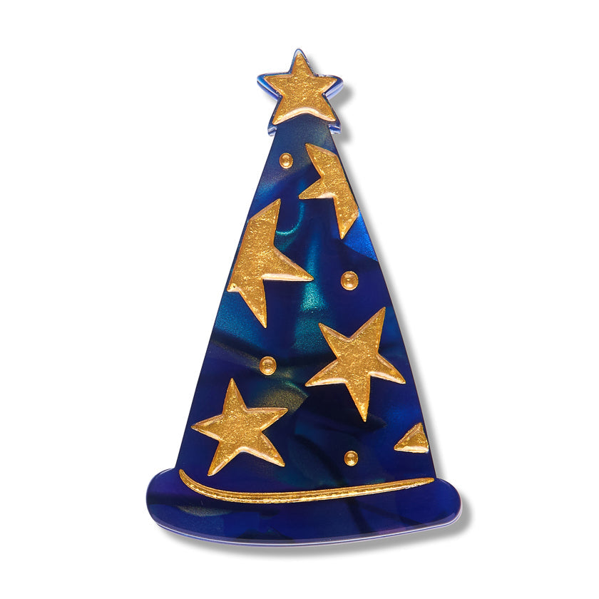 Wizard Hat Simplified Mini Brooch by Erstwilder