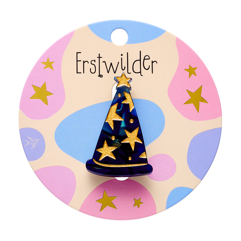 Wizard Hat Simplified Mini Brooch by Erstwilder