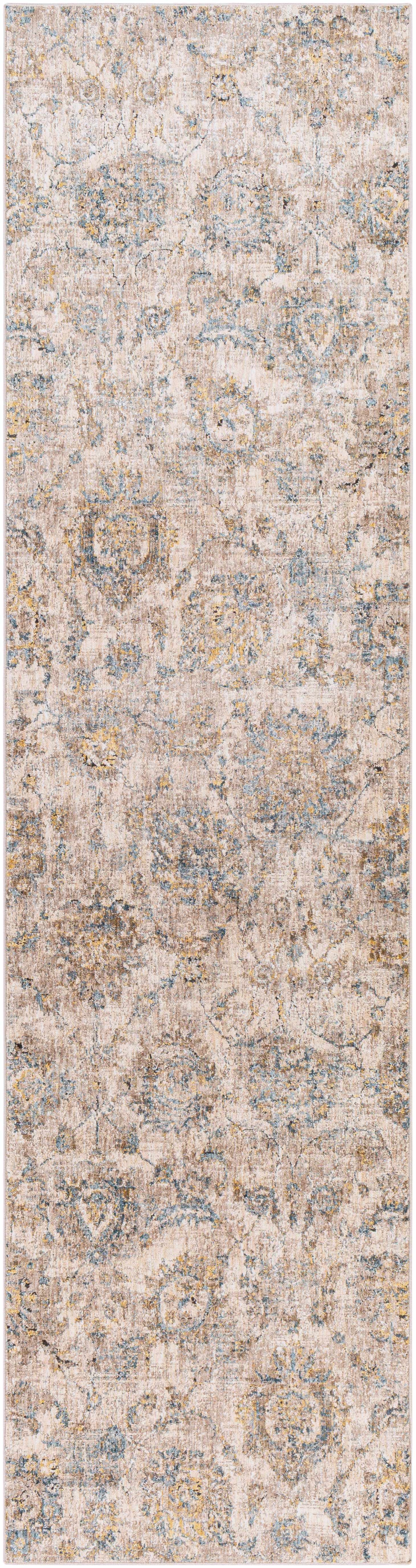 Morinville Teal Floral Rug