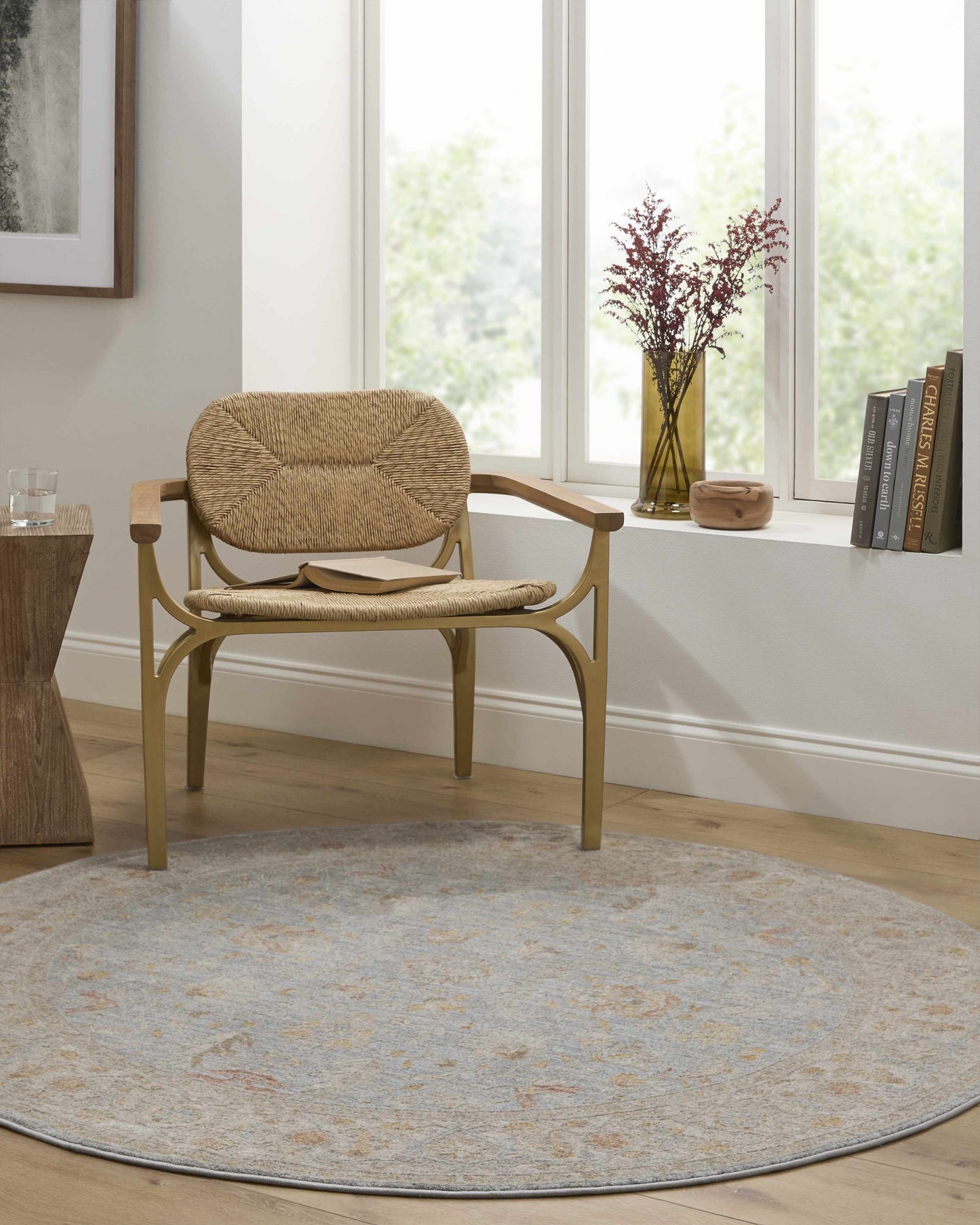 Edie Taupe Thick Luxe Oushak Rug