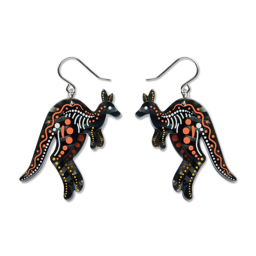Matjumpa Ritjinguthinha (Kangaroo) Drop Earrings