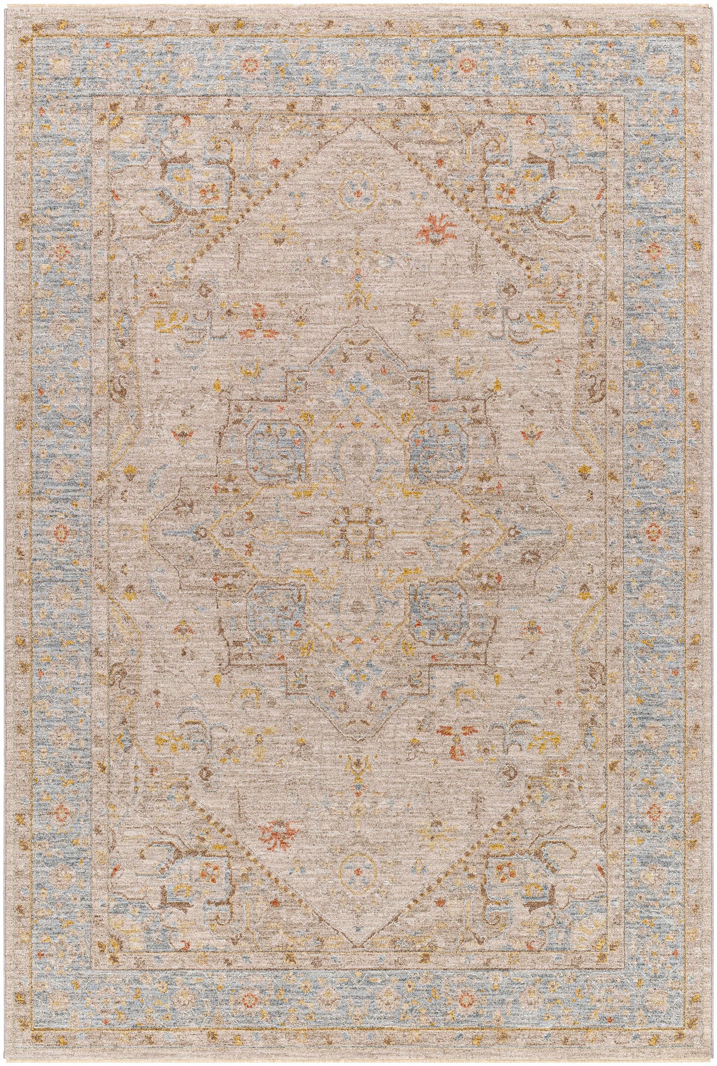 Ehan Cream Thick Luxe Oushak Rug