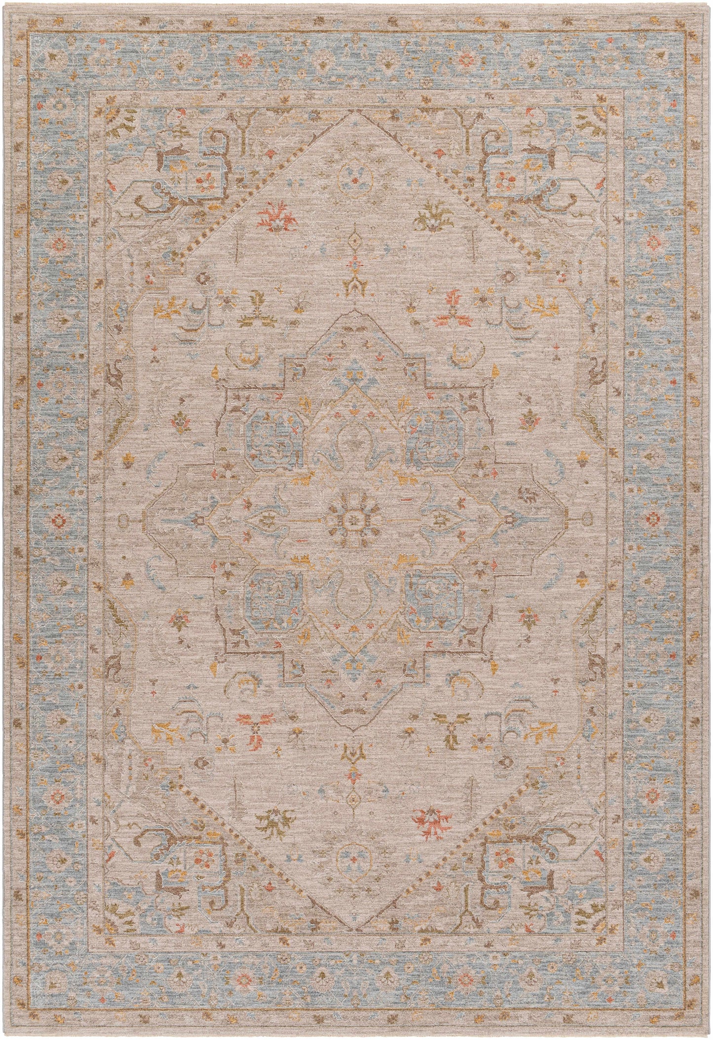Ehan Cream Thick Luxe Oushak Rug