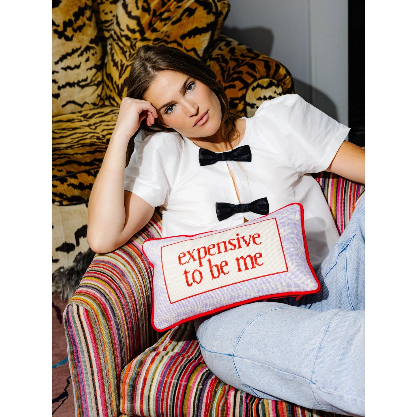 Expensive To Be Me Needlepoint Pillow