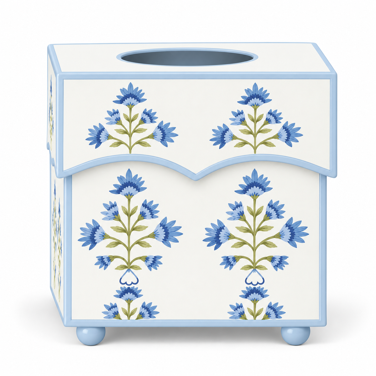 Willow Bloom Square Wastepaper Basket & Tissue (2 Options)