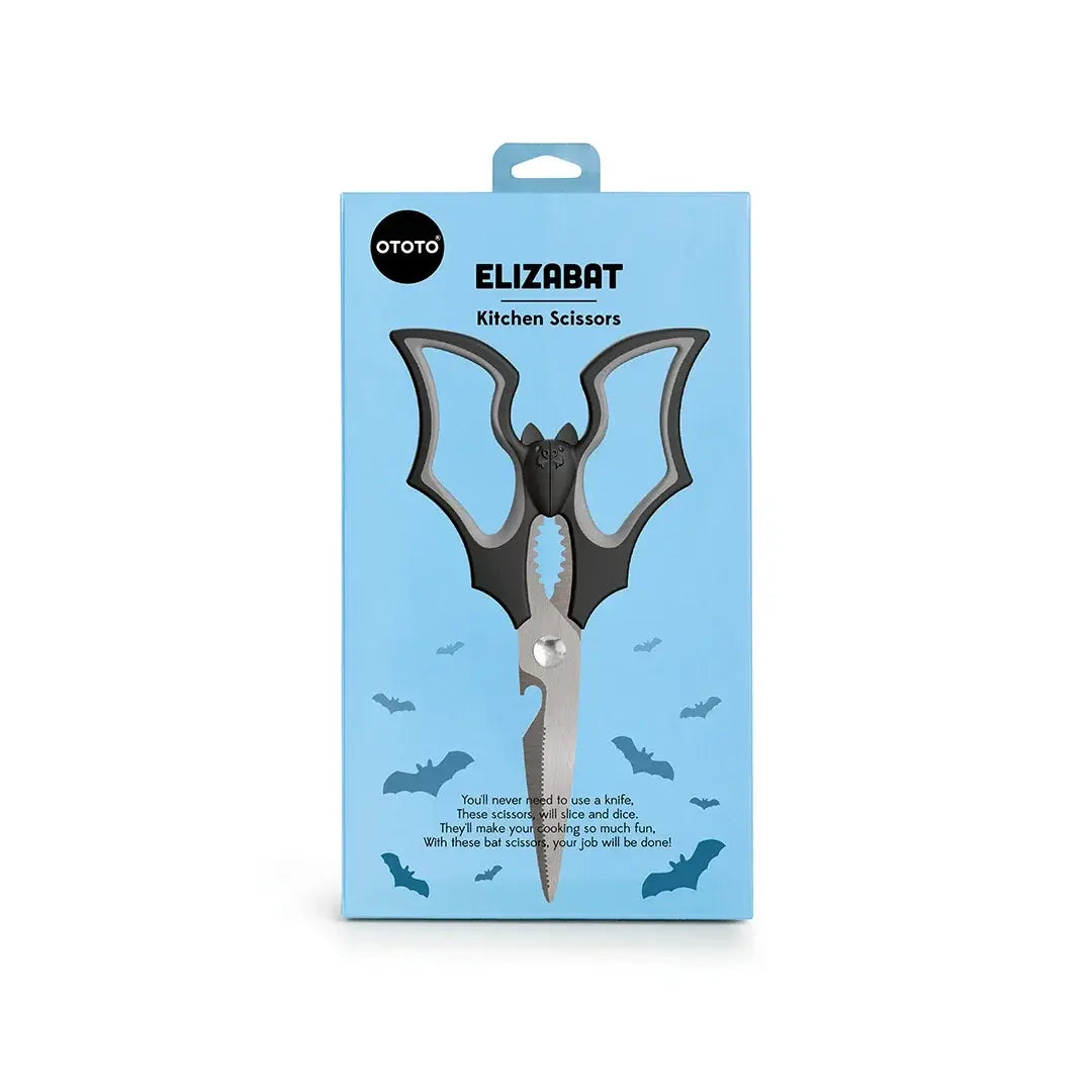 a box of scissors with bats on it