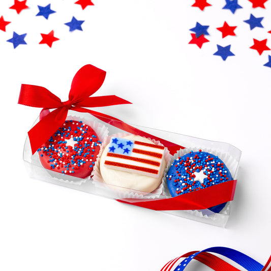 3-Piece Decorated Oreo Box - American Flag