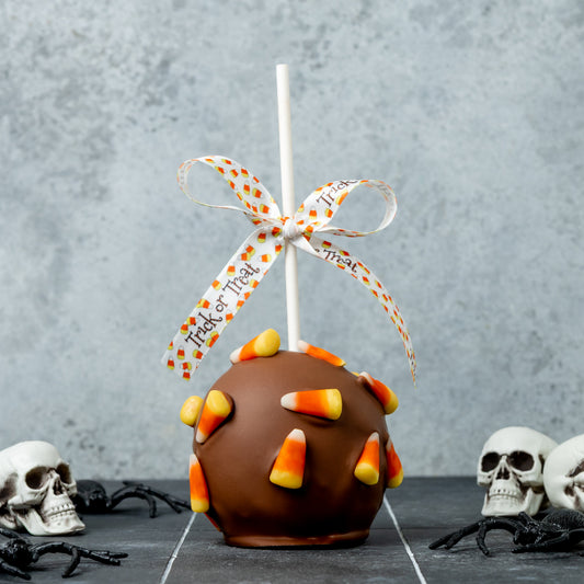 Candy Corn Chocolate Caramel Apple